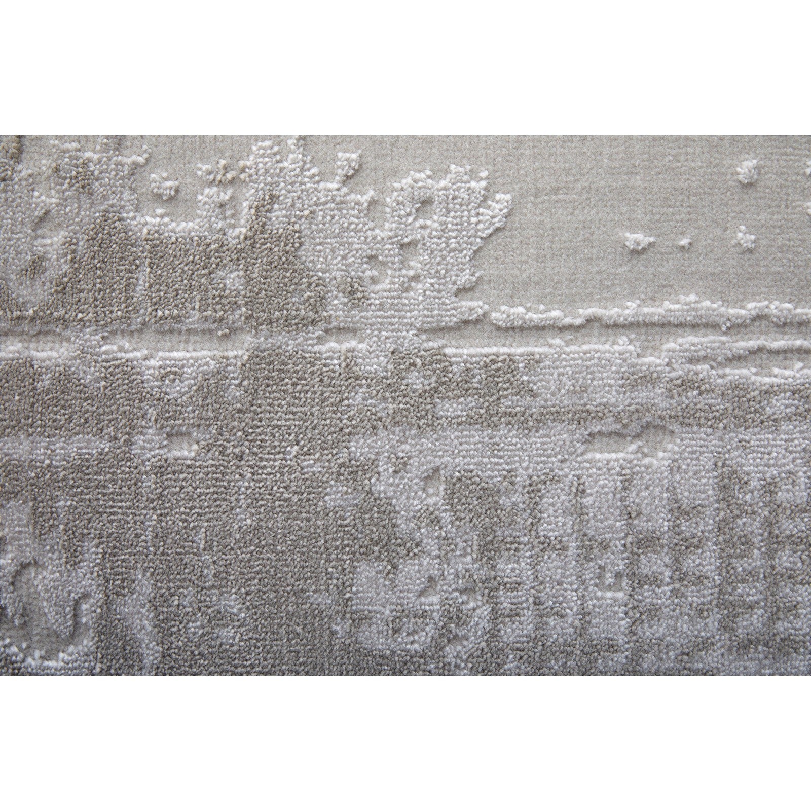 Feizy Prasad 39NAF Modern Abstract in Ivory/Taupe/Silver
