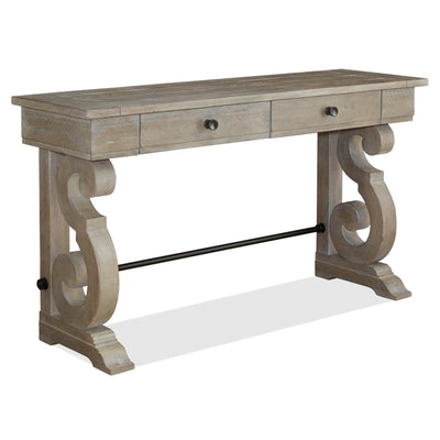 Magnussen Home Tinley Park Dove Tail Grey Rectangular Sofa Table