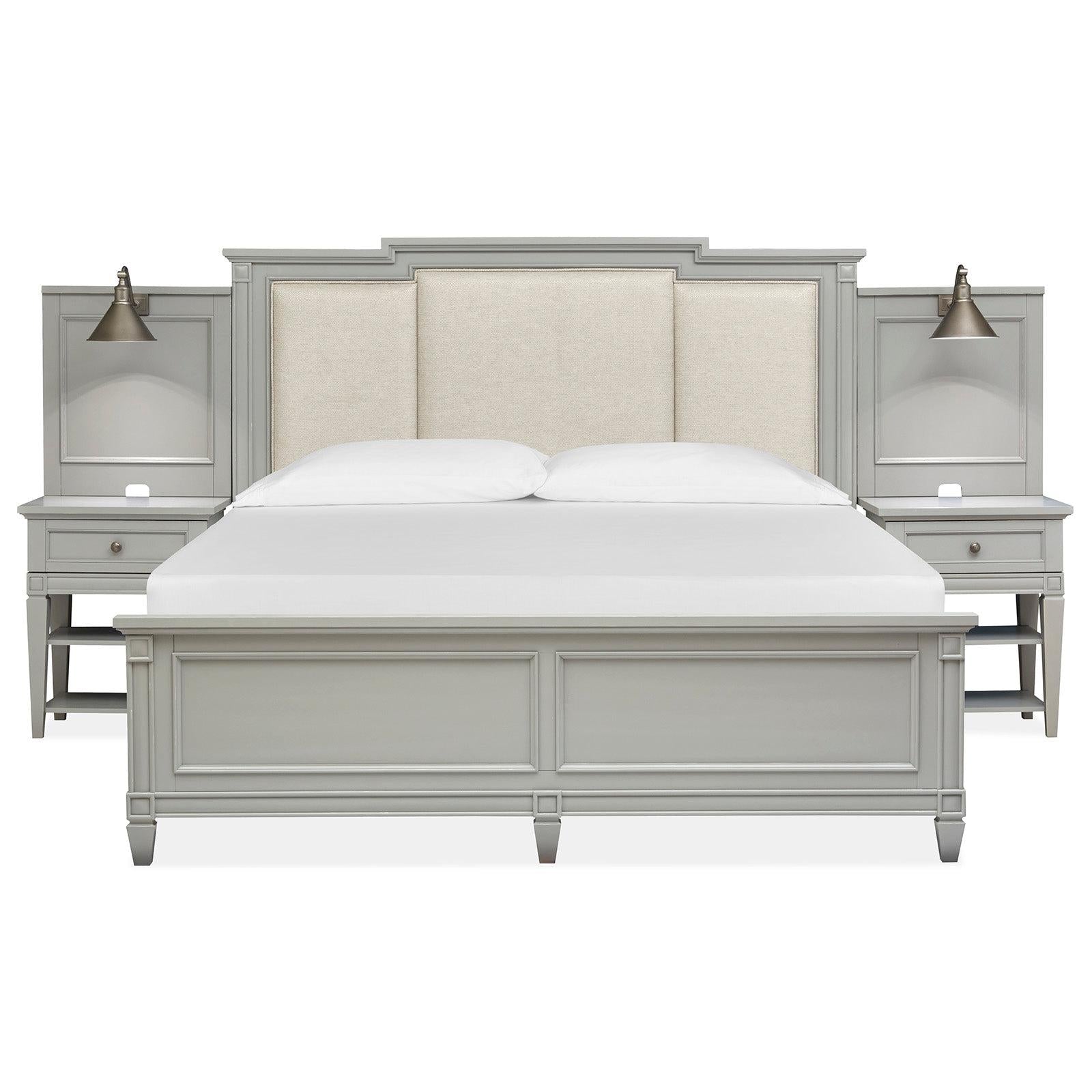 Magnussen Home Glenbrook Pebble Upholstered Wall Bed