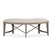 Magnussen Home Paxton Place Dovetail Grey Upholstered Bench