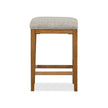 Magnussen Home Lindon Belgian Wheat Upholstered Stool