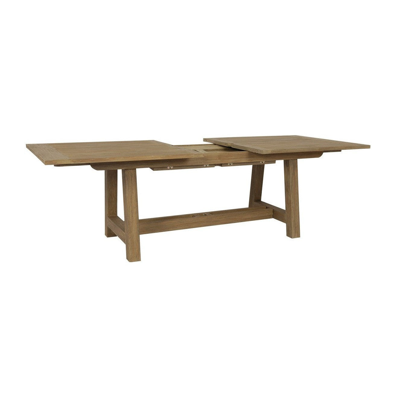 Sunset West Coastal Teak Dining Table with Leaf Extension