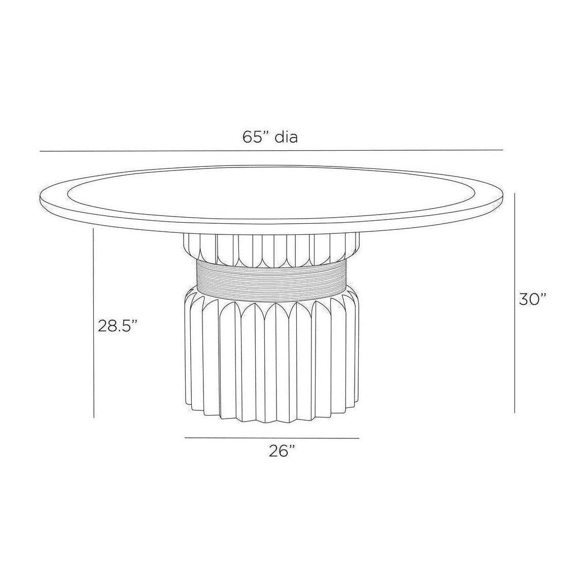 Arteriors Echo Outdoor Dining Table