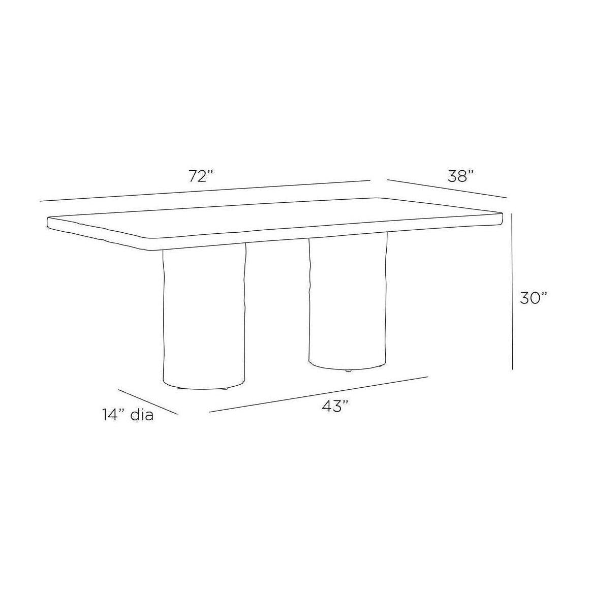 Arteriors Gemini Outdoor Dining Table