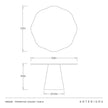 Arteriors Primrose Dining Table