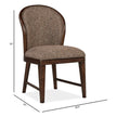 Magnussen Home Belville Chestnut Brown Upholstered Side Chair Two Pack