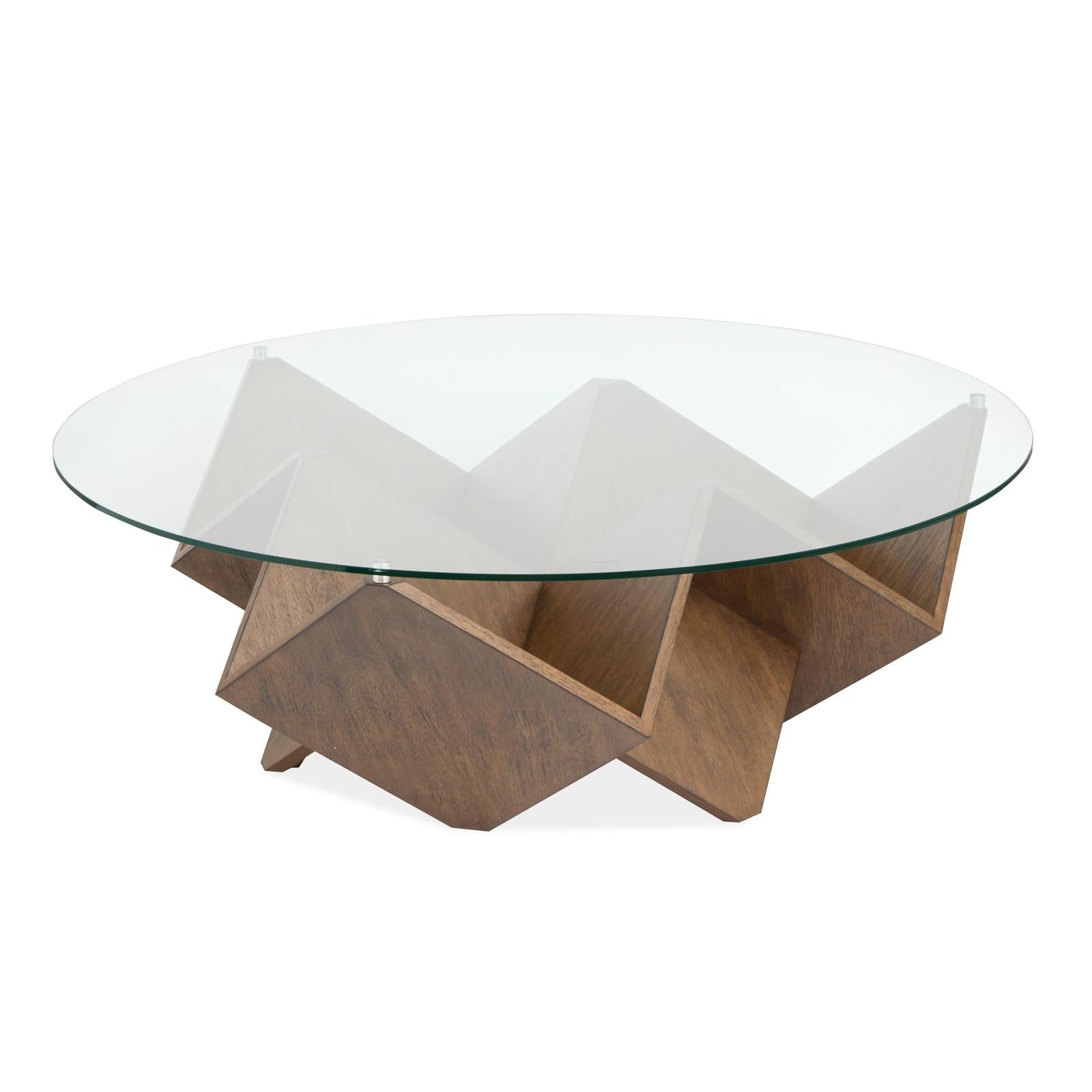 Magnussen Home Vector Russet Round Cocktail Table