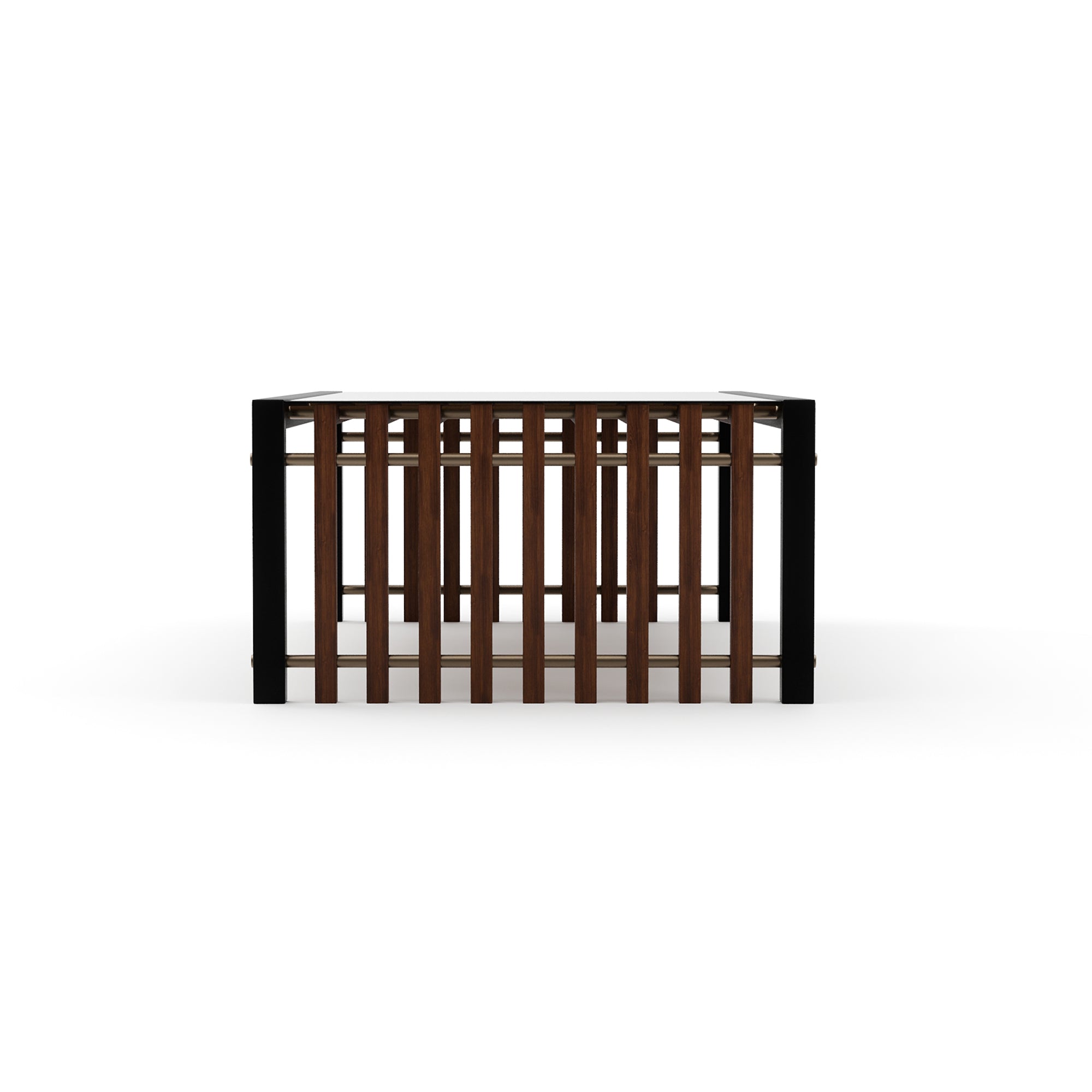 Caracole Pinstripe Dark Cocktail Table