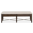 Magnussen Home Westley Falls Graphite Upholstered Bench