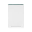 Villa & House Fedor 2-Drawer Side Table with Glass Top