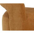Sunpan Lloret Wheeled Dining Armchair, Amber