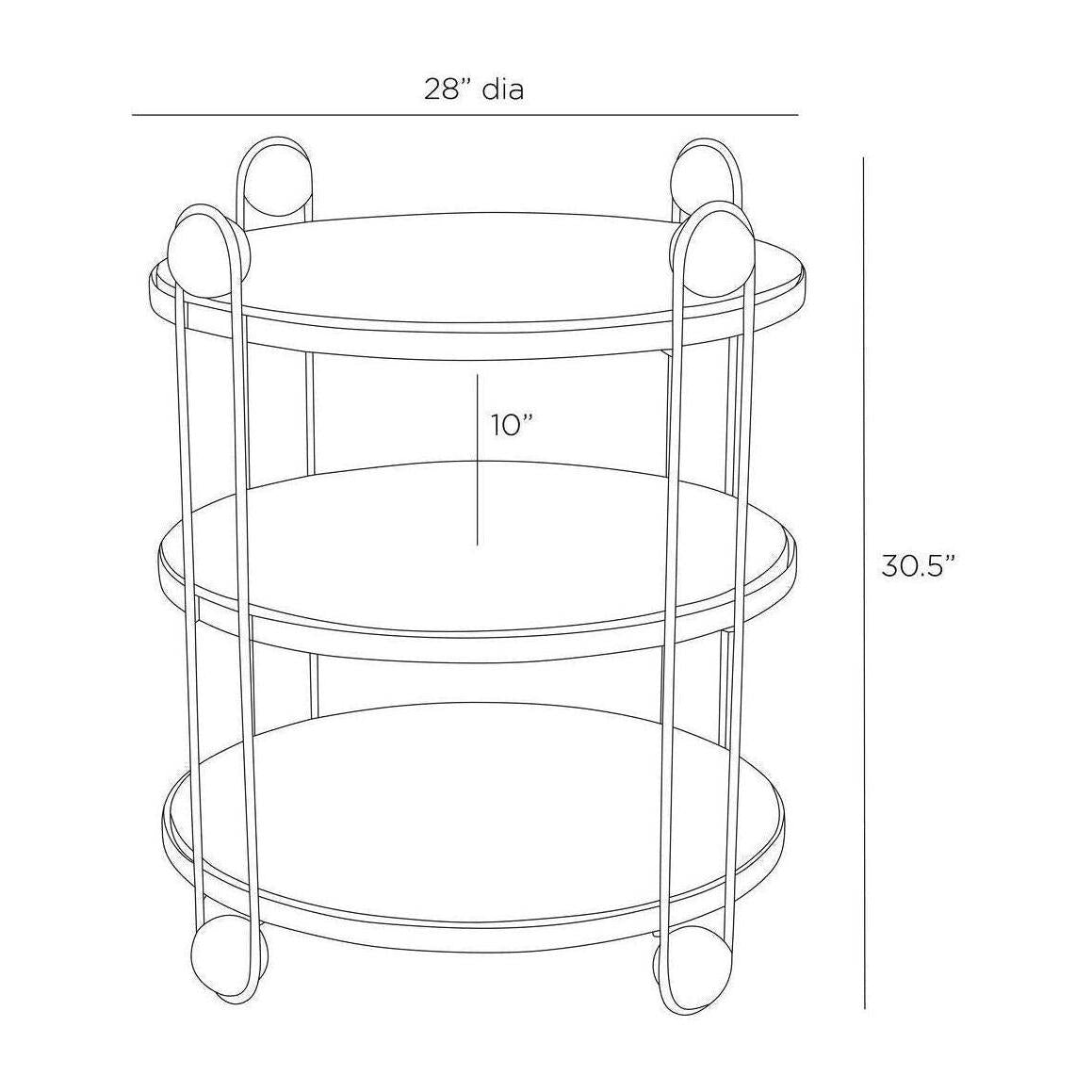 Arteriors Carlita End Table Clearance