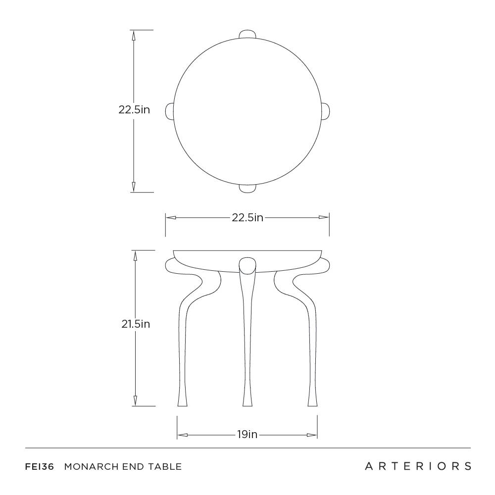 Arteriors Monarch End Table