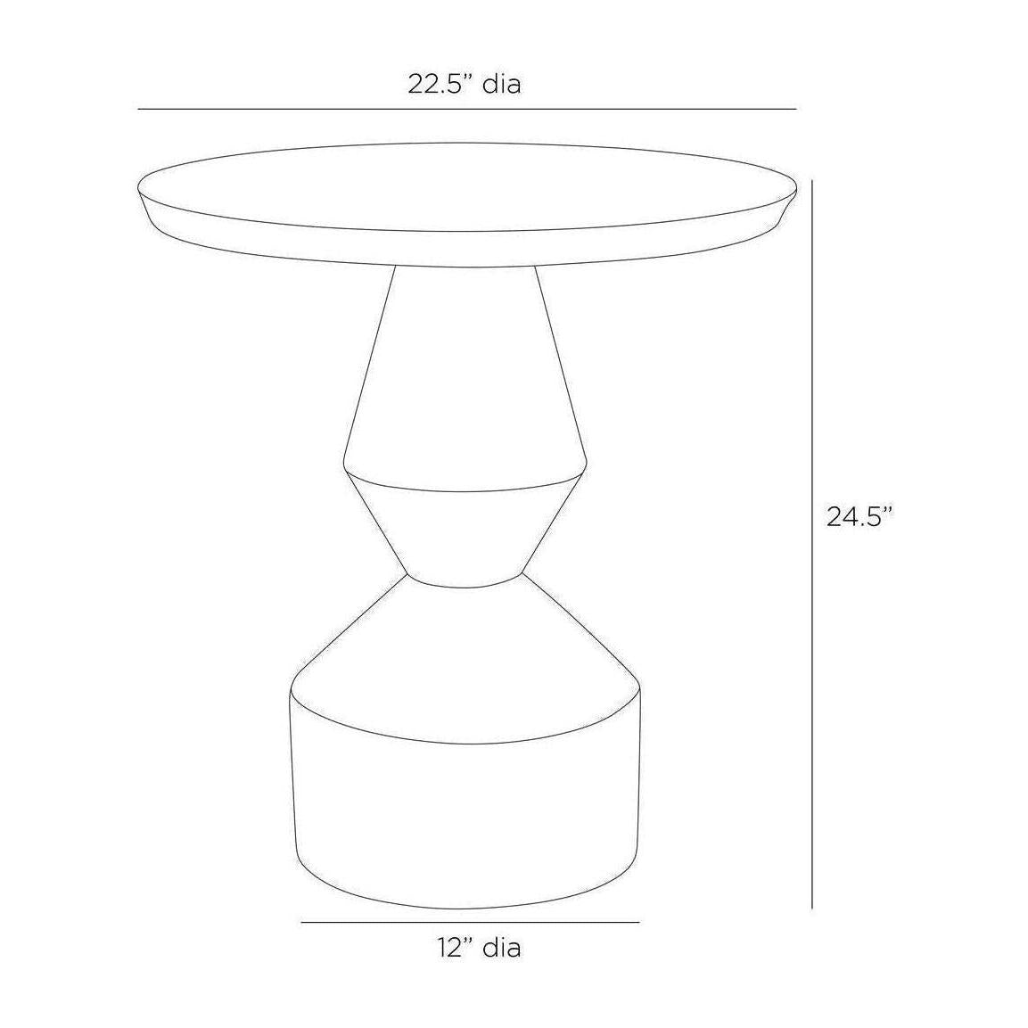 Arteriors Calypso Outdoor End Table