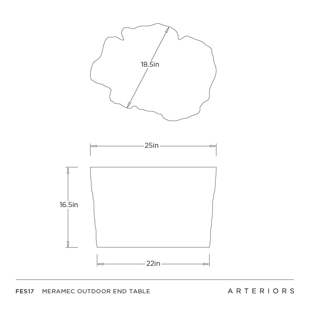 Arteriors Meramec Outdoor End Table