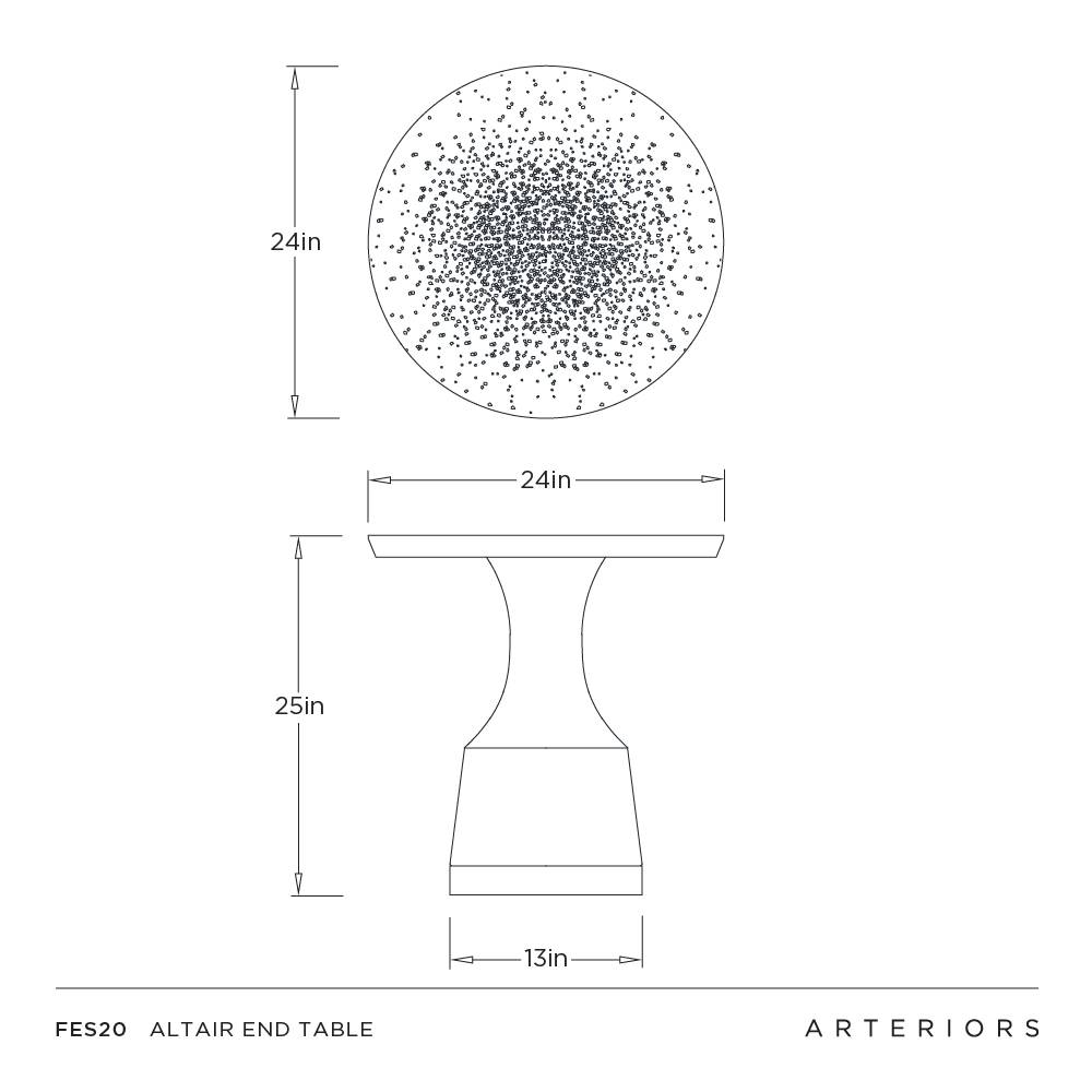 Arteriors Altair End Table