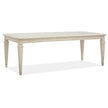 Magnussen Home Newport Alabaster Extendable Dining Table
