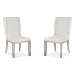 Magnussen Home Lenox Acadia White Upholstered Host Chair Set of 2