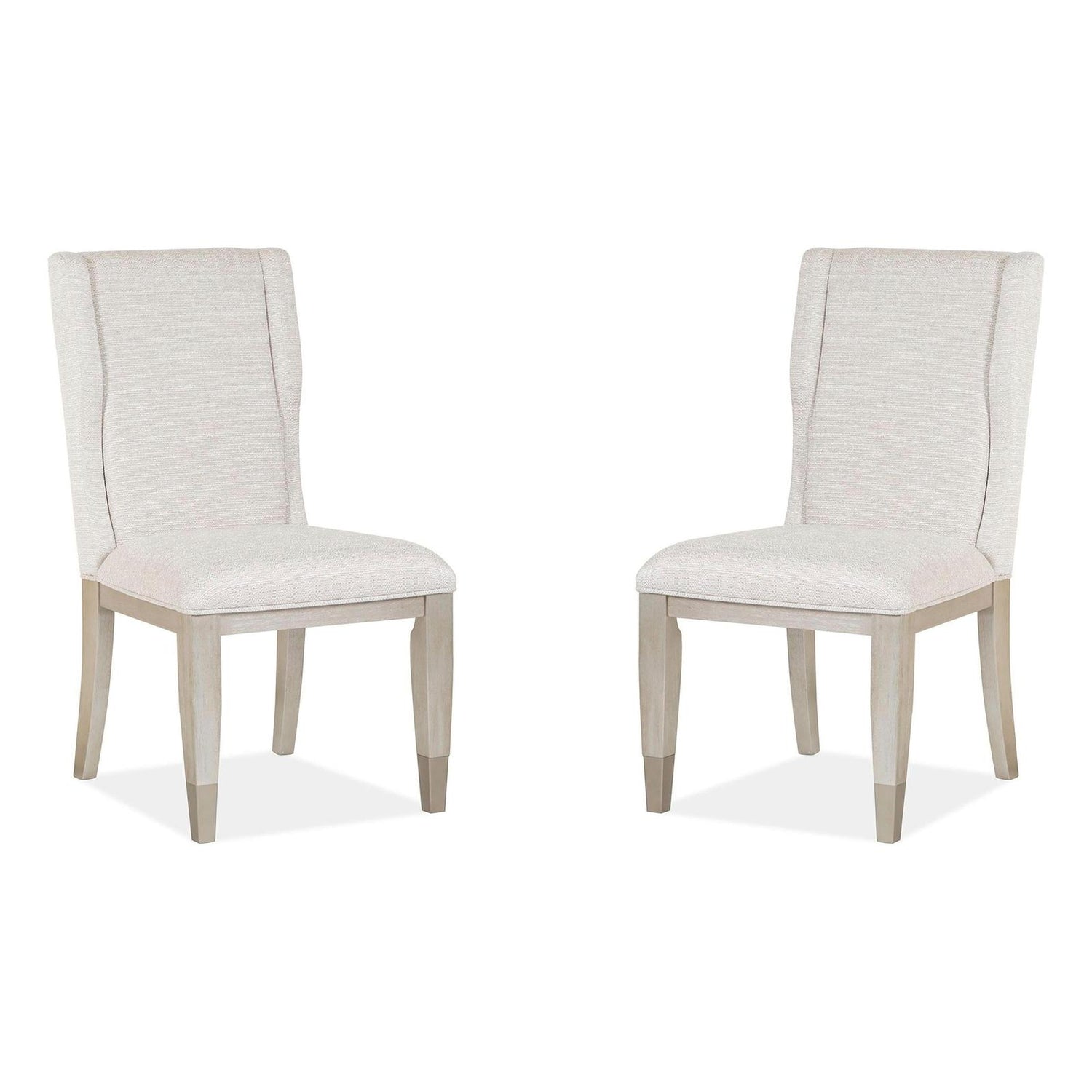 Magnussen Home Lenox Acadia White Upholstered Host Chair Set of 2