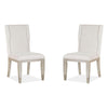 Magnussen Home Lenox Acadia White Upholstered Host Chair Set of 2
