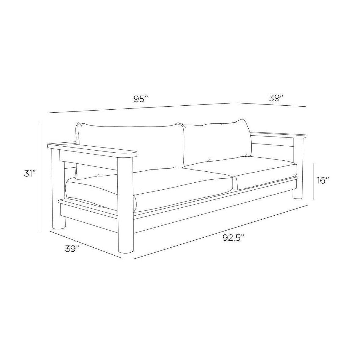 Arteriors Caldwell Outdoor Sofa