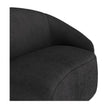 Arteriors Turner Sofa Charcoal Sherpa White Oyster Clearance
