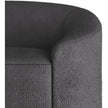 Arteriors Turner Sofa Charcoal Sherpa White Oyster Clearance