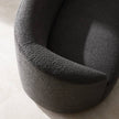 Arteriors Turner Sofa Charcoal Sherpa White Oyster Clearance