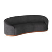 Arteriors Turner Sofa Charcoal Sherpa White Oyster Clearance