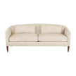 Arteriors Vincent Sofa Textured Ivory Dark Walnut