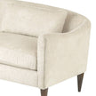 Arteriors Vincent Sofa Textured Ivory Dark Walnut