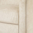 Arteriors Vincent Sofa Textured Ivory Dark Walnut