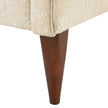 Arteriors Vincent Sofa Textured Ivory Dark Walnut