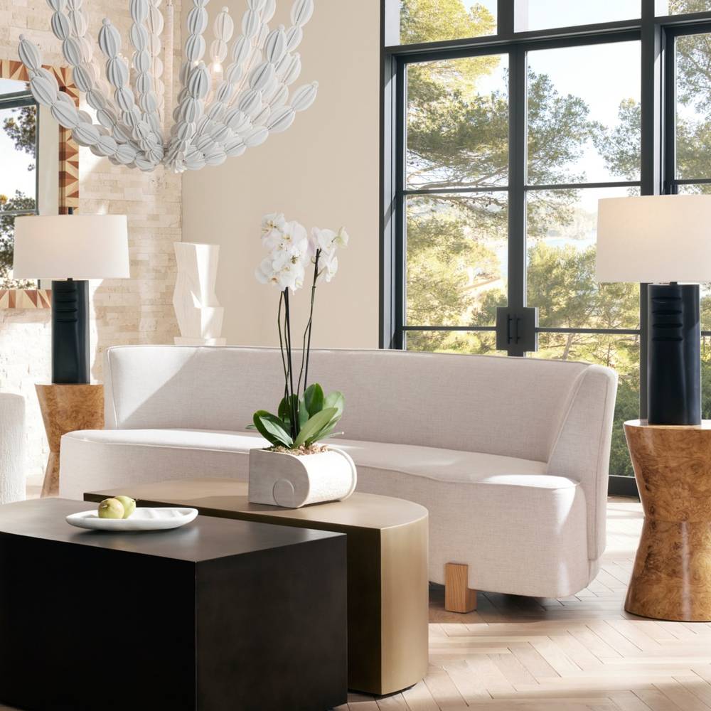 Arteriors Claude Sofa Heron Linen