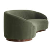 Arteriors Turner Sofa Pine Performance Chenille Dark Walnut