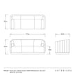 Arteriors Velvet White Oyster Huxley Sofa