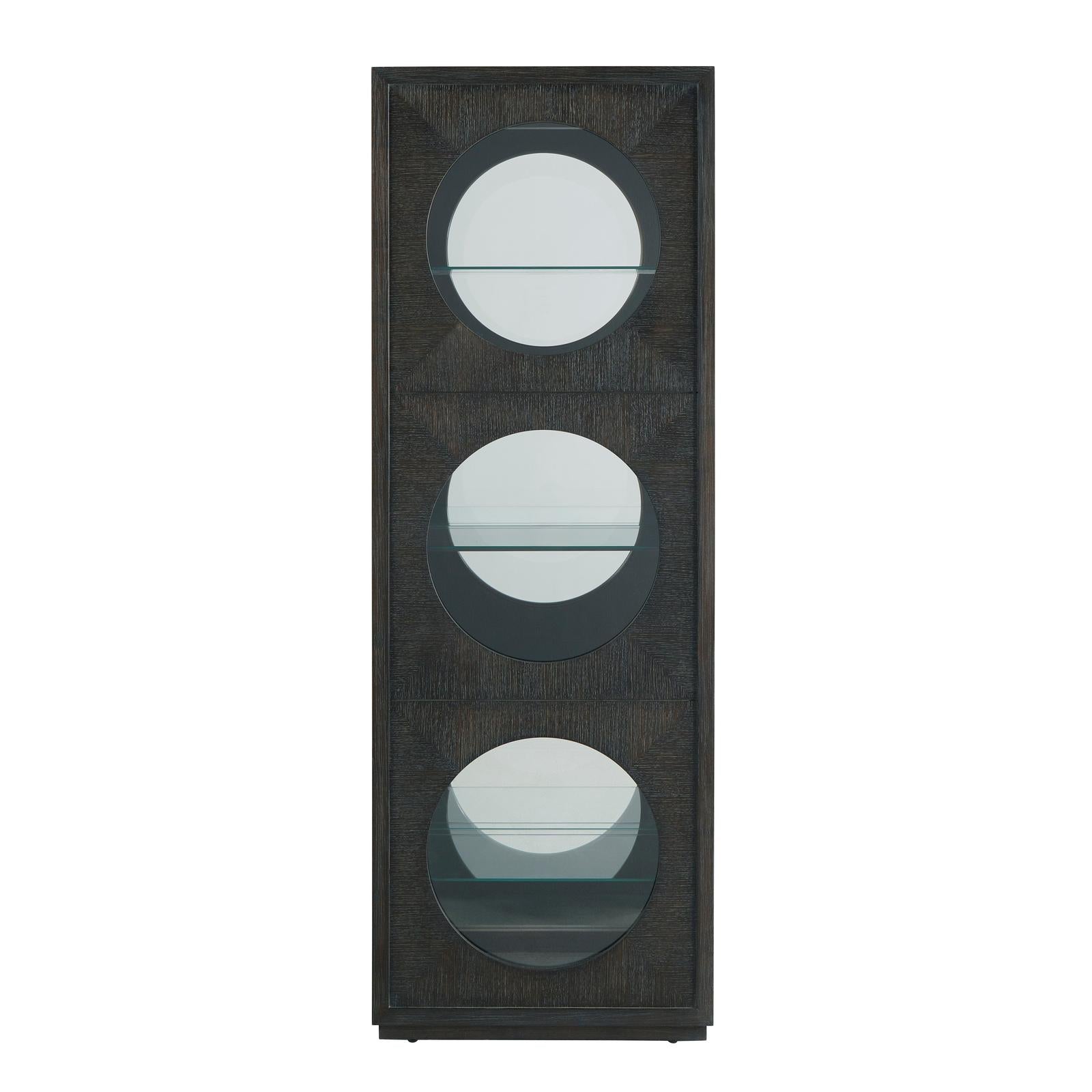 Pulaski Furniture Pulaski Furniture Accents Dark Wood Side Entry Curio Cabinet