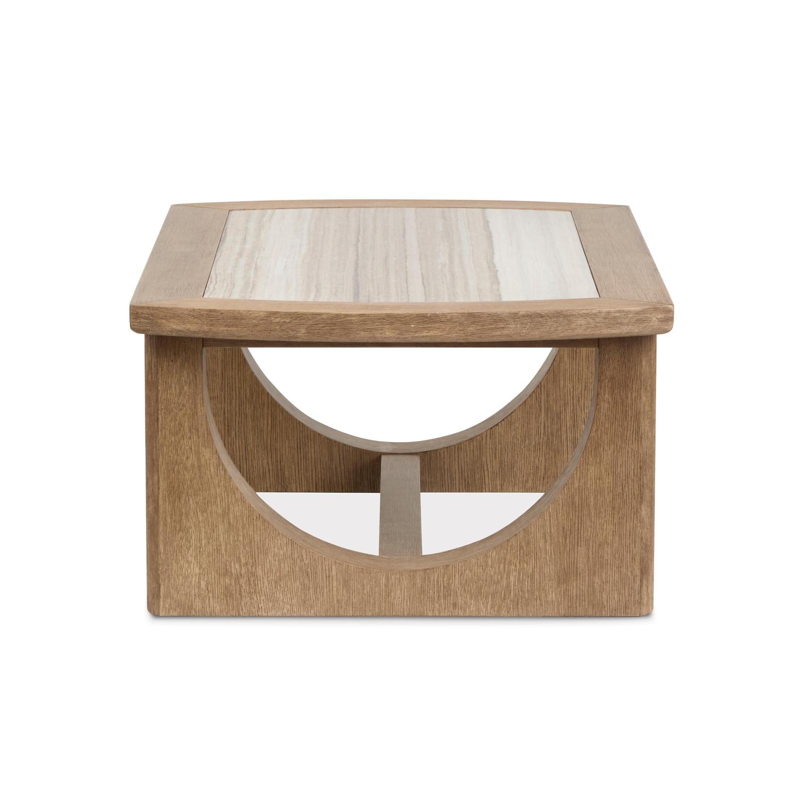 Magnussen Home Bradford Riverbed Beige Rectangular Cocktail Table