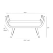 Arteriors Winston Bench