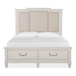 Magnussen Home Willowbrook Egg Shell White Bed