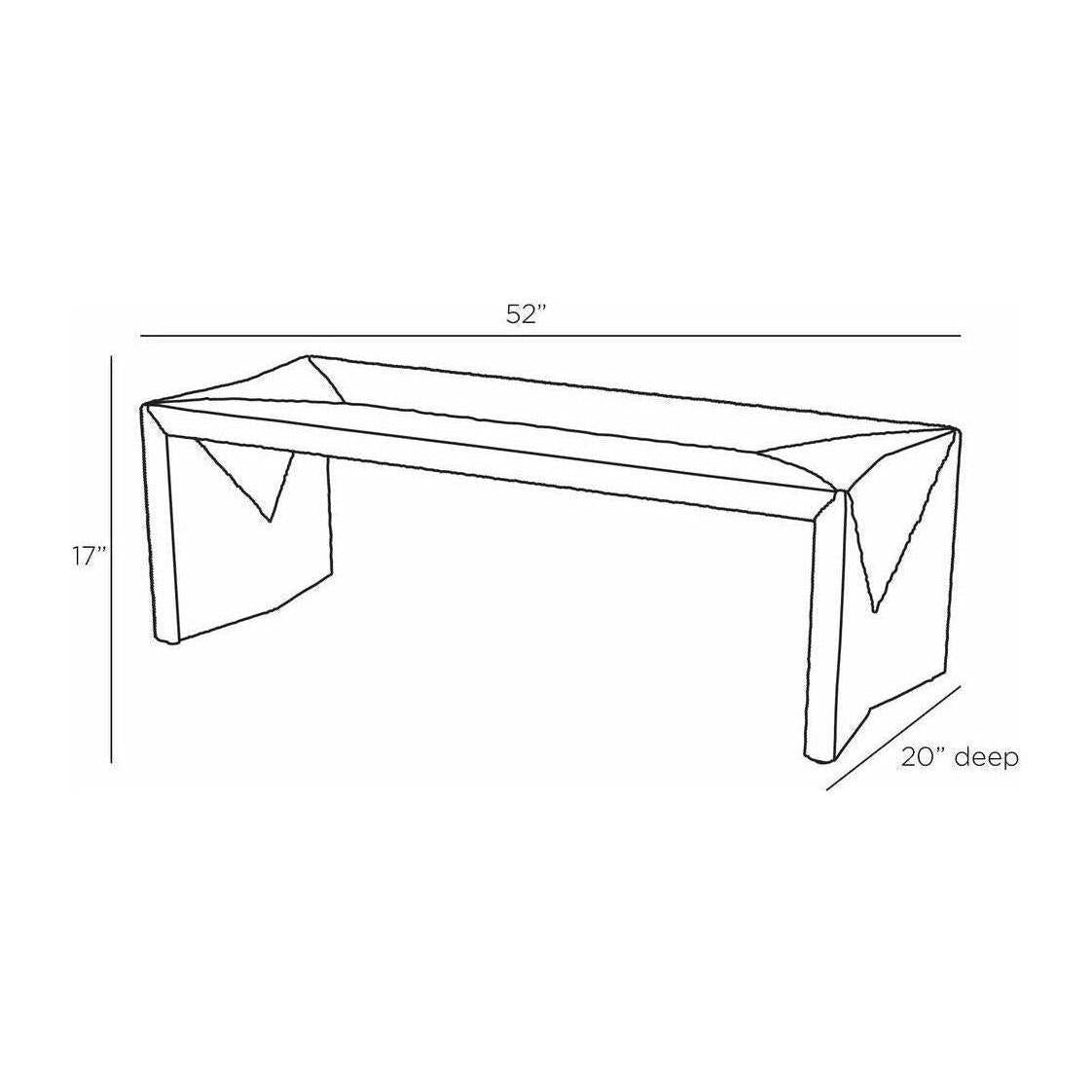 Arteriors Zuri Bench