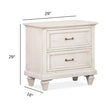 Magnussen Home Newport Alabaster Drawer Nightstand
