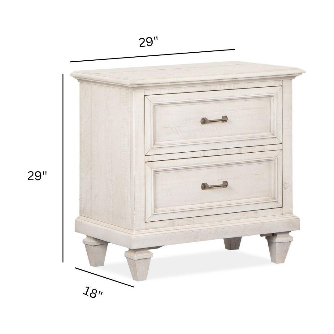 Magnussen Home Newport Alabaster Drawer Nightstand