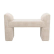 Arteriors Windemere Bench Cream Sherpa