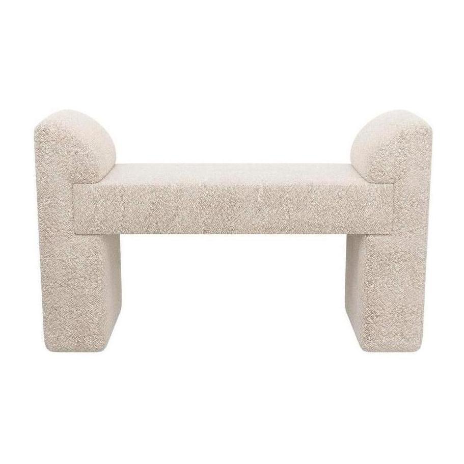 Arteriors Windemere Bench Cream Sherpa
