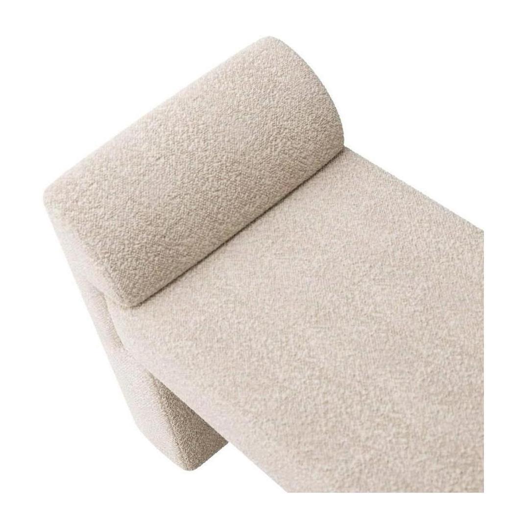 Arteriors Windemere Bench Cream Sherpa