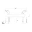 Arteriors Windemere Bench Cream Sherpa