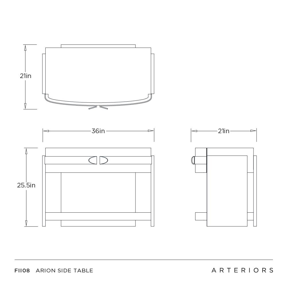 Arteriors Arion Side Table