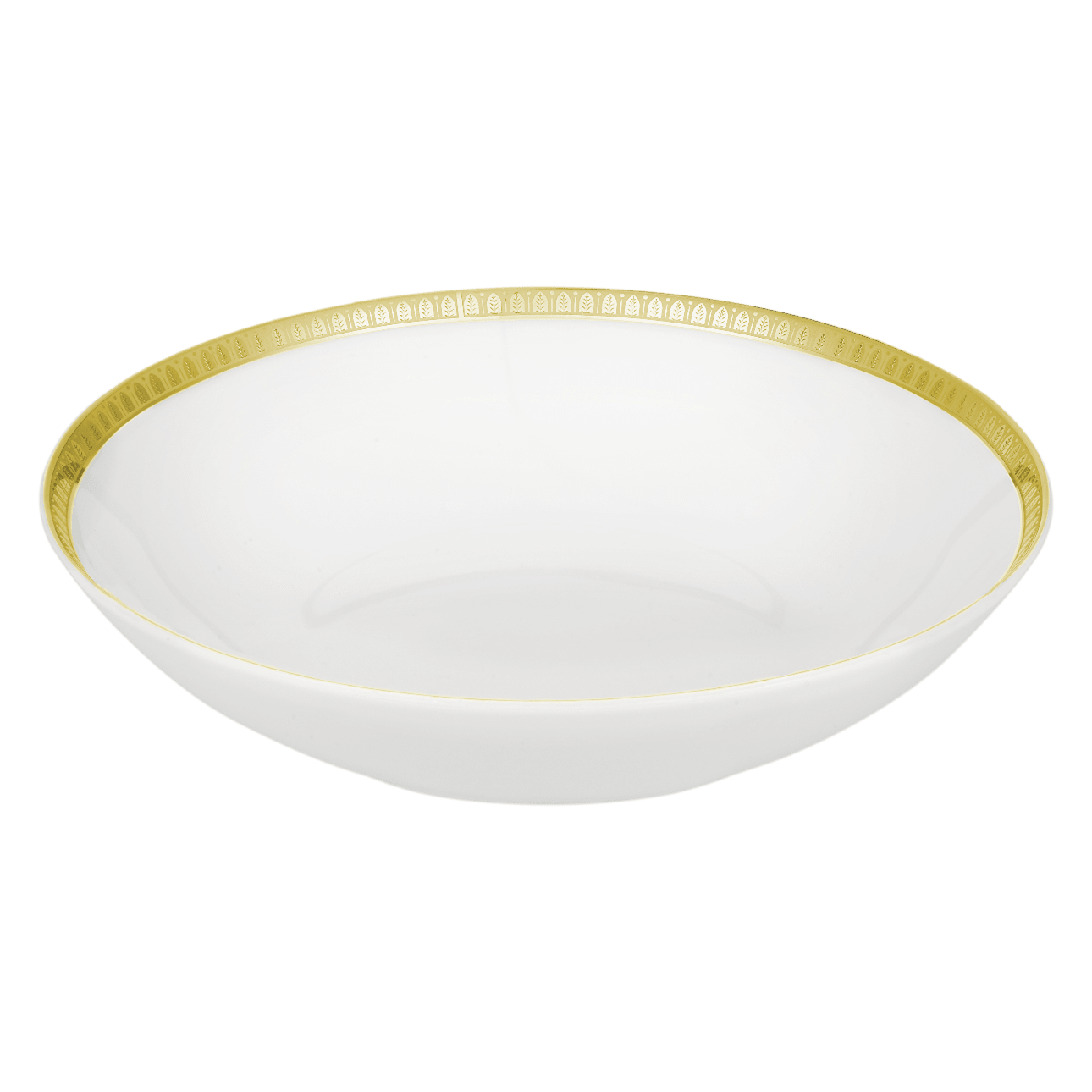 Christofle Malmaison Porcelain Soup-Cereal/Pasta Bowl Gold 19 Cm