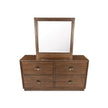 Magnussen Home Selena Brown Double Drawer Dresser With Landscape Mirror